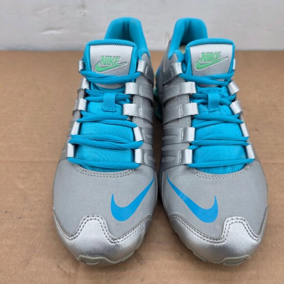 NIKE Womens Shox NZ Sneakers Gray Blue  Shoes Y 7 W8.5 739638-004 - Picture 13 of 16